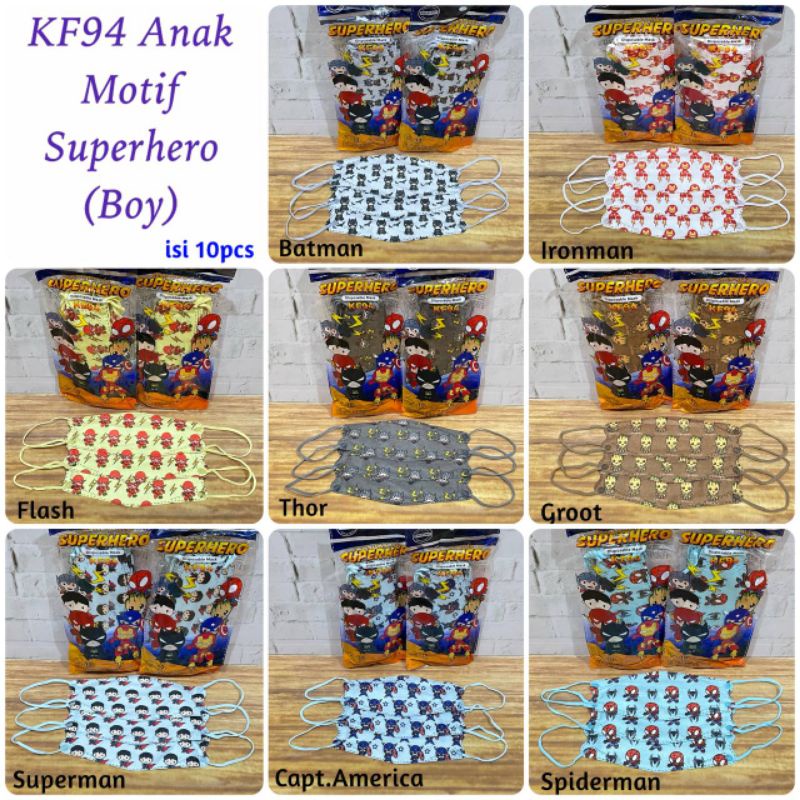 Masker KF94 ANAK ONCARE 4ply isi 10pcs / MOTIF