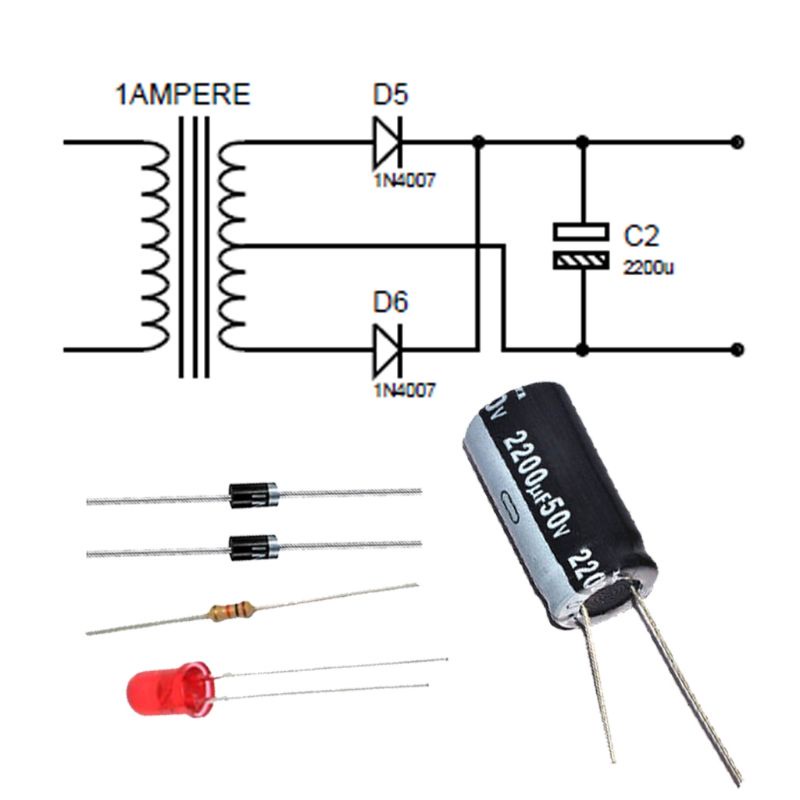 Satu paket Komponen regulator Power supply