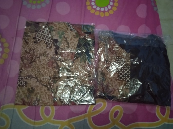 Aska Couple, Couple Batik Kombinasi Brukat|| Baju Couple Sarimbit Terbaru