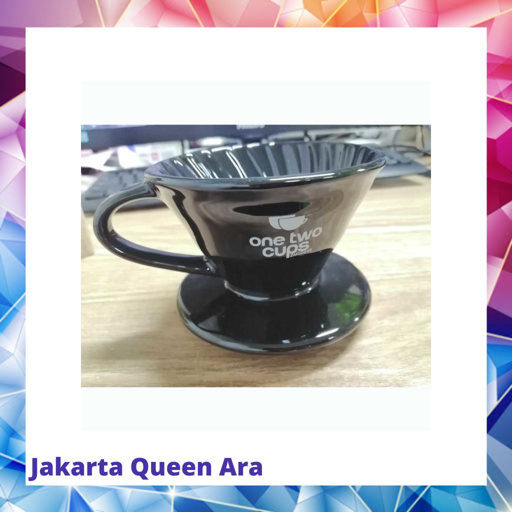 One Two Cups Filter Penyaring Kopi V60 Glass Filter Dripper ZM0063