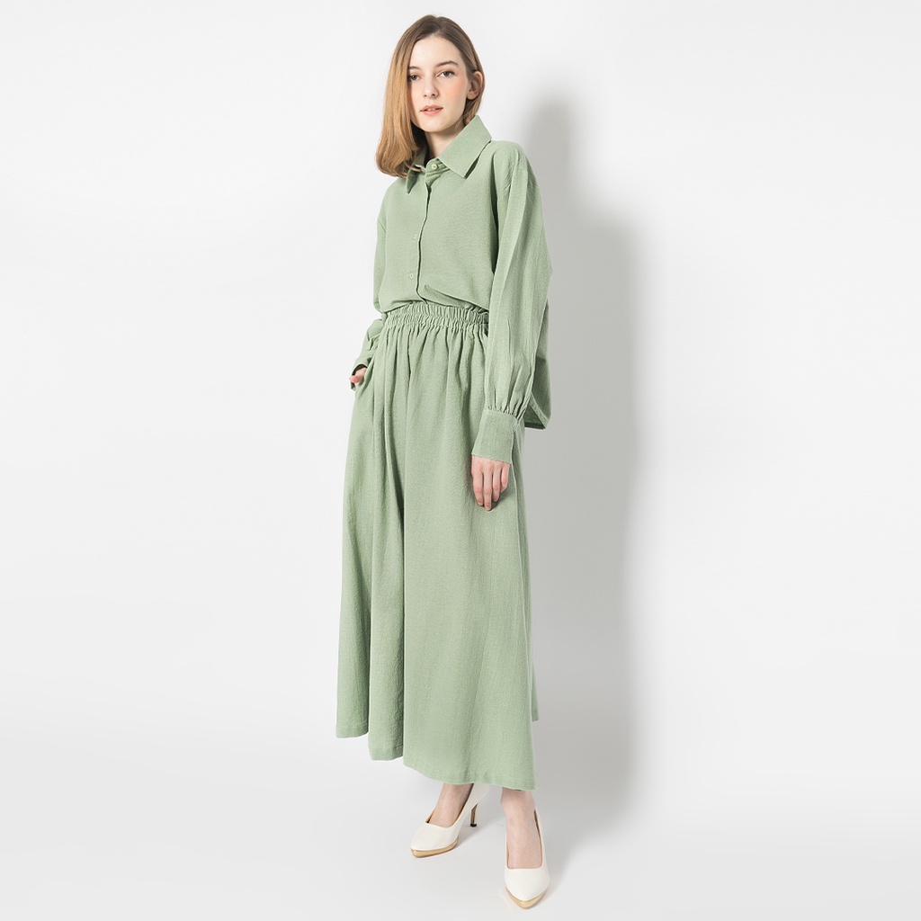 Halima Linen Set-Mint