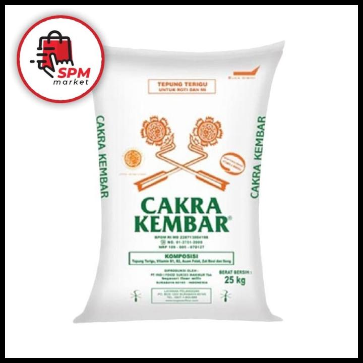 

Tepung Terigu Cakra Kembar Bogasari Karung 25 Kg Grosir