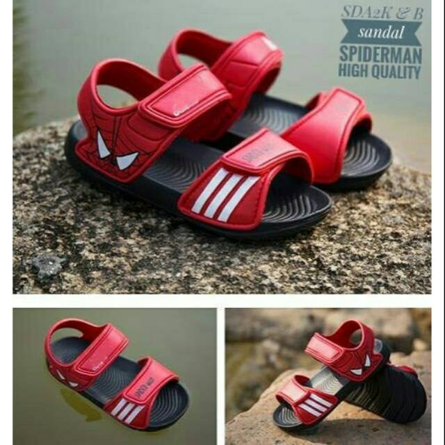 Spiderman Adidas Waterproof Sandal KUALITAS PREMIUM +BOX