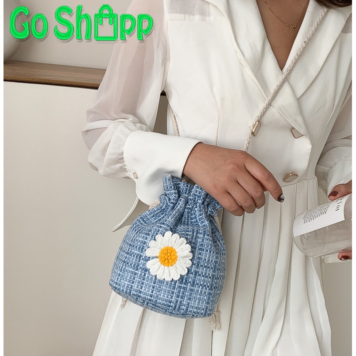 Tas Selempang Wanita Mini Krisan Import - Tas Serut Wanita Fashion Korea Kekinian - Tas Hp Wanita Import - Tas Slempang Wanita Terbaru - Tas Cewek - Tas Murah Wanita [T08]