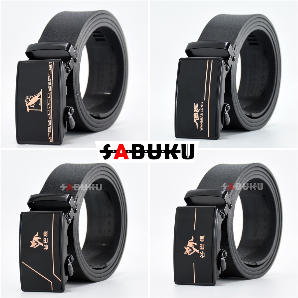 Ikat Pinggang Pria Stainless Tipe Rel Sabuk Pria Fashion Men Belt Gesper Pria Rell - 155