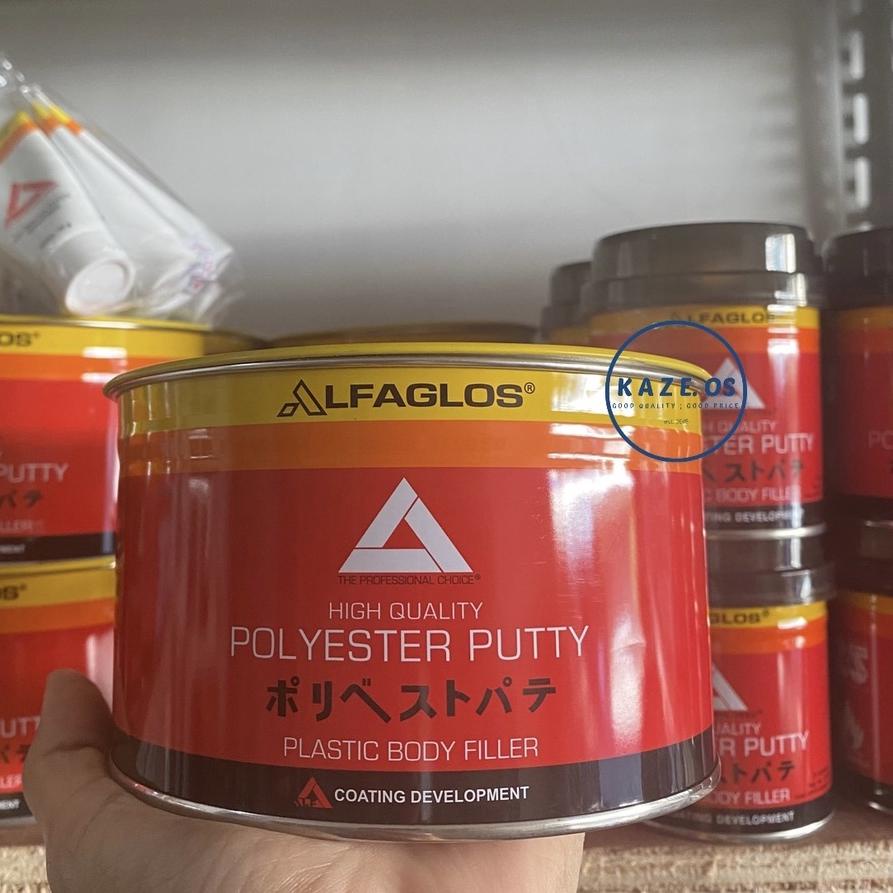 Model Baru ASLI 100% DEMPUL ALFA 1 KG / 1000 GRAM + OBAT / HARDENER - DEMPUL ALFAGLOS MOBIL MOTOR BE