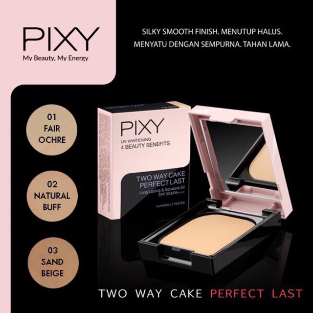 Pixy UV Whitening Two Way Cake Perfect Last