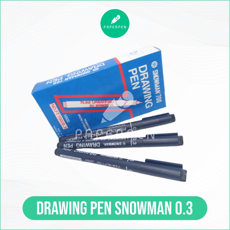 DRAWING PEN SNOWMAN 0.3/BULPEN SNOWMAN