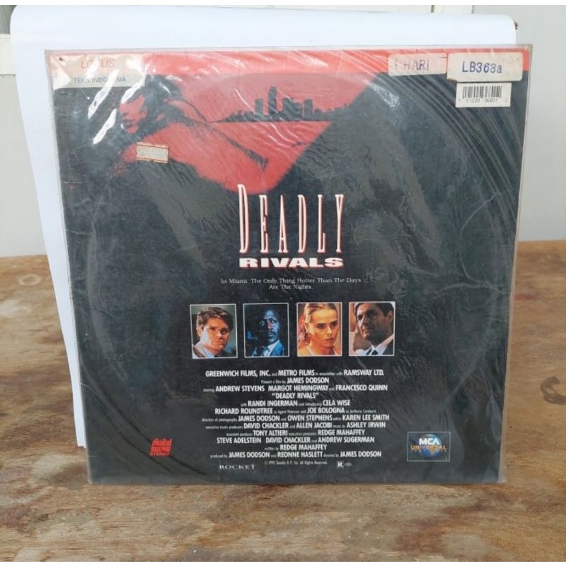 Kaset Laser disc Deadly Rivals