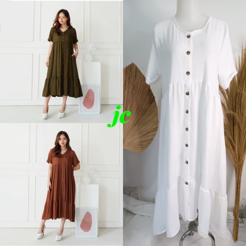 JCLL - SAFIAR DRESS / Dress Casual Wanita / Dress Wanita / Dress Wanita Terbaru Kekinian