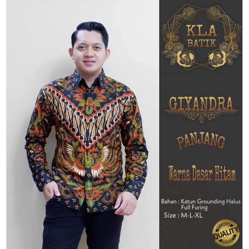  Kemeja Batik Pria Dewasa  Eksklusif GIYANDRA Kemeja  Pria  