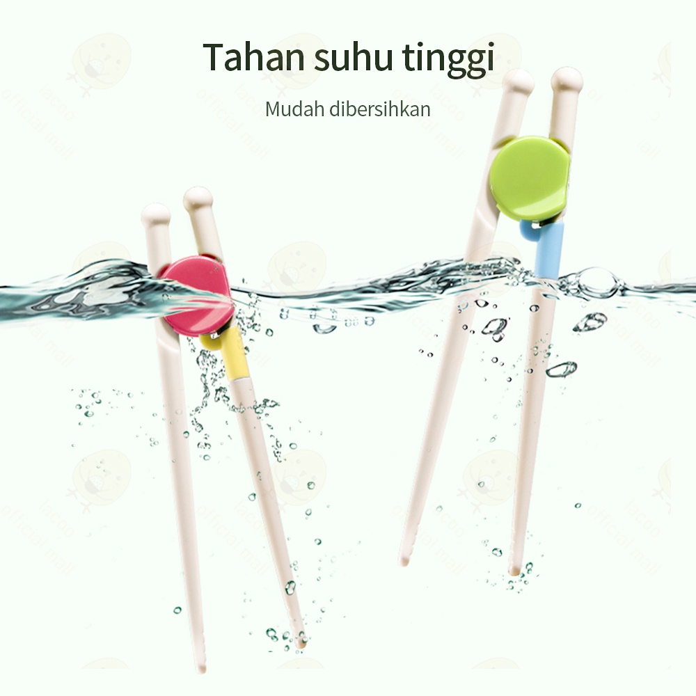 Lacoo Sumpit belajar anak bayi Baby Training Chopsticks