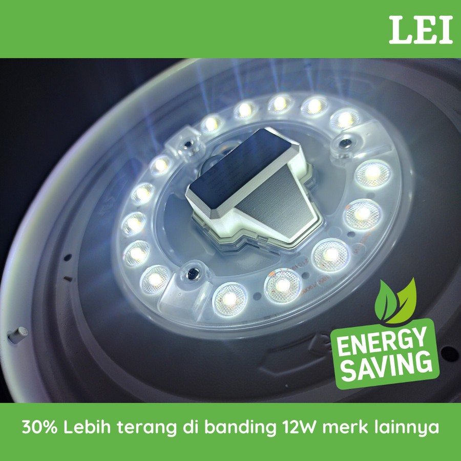 READY TERLARIS-Lampu Plafon  LED Ceiling Single 12W 6500K 1 Warna - Putih