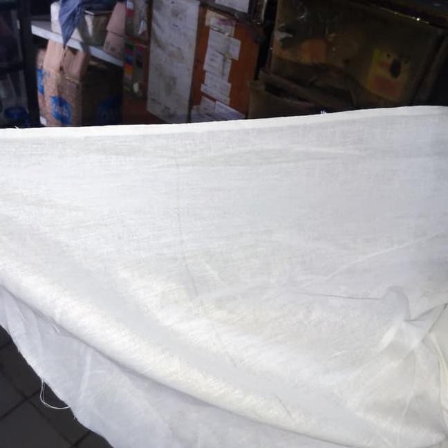 Ready Stock kain tetoron warna putih per meter Promo.,.,