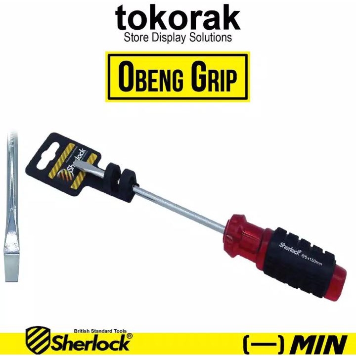 OBENG SHERLOCK GRIP MIN 6 INCH OBENG MIN OBENG ( - )