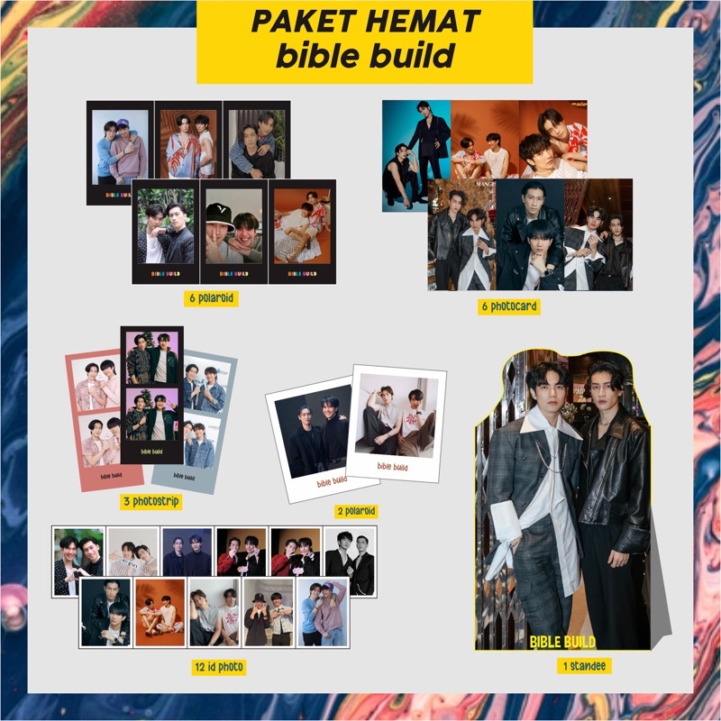 PAHE PAKET HEMAT THAI ( BIBLE BUILD - VEGAS PETE ) KINNPORSCHE polaroid, bunting flag