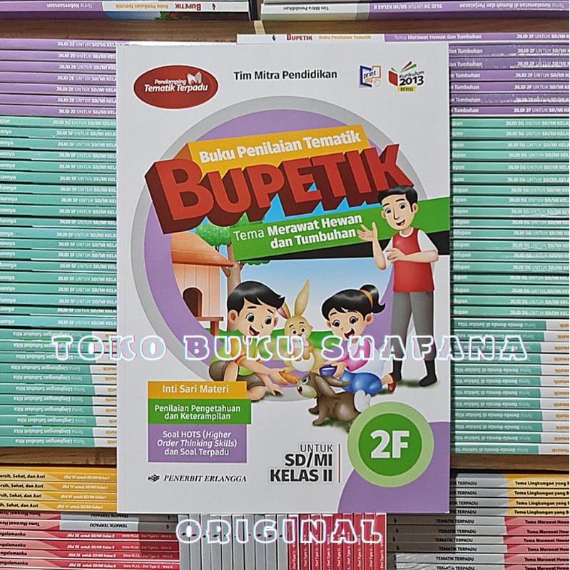 PAKET BUKU BUPETIK 2E 2F 2G 2H KELAS 2 SD ERLANGGA K13 REVISI SEMESTER 2