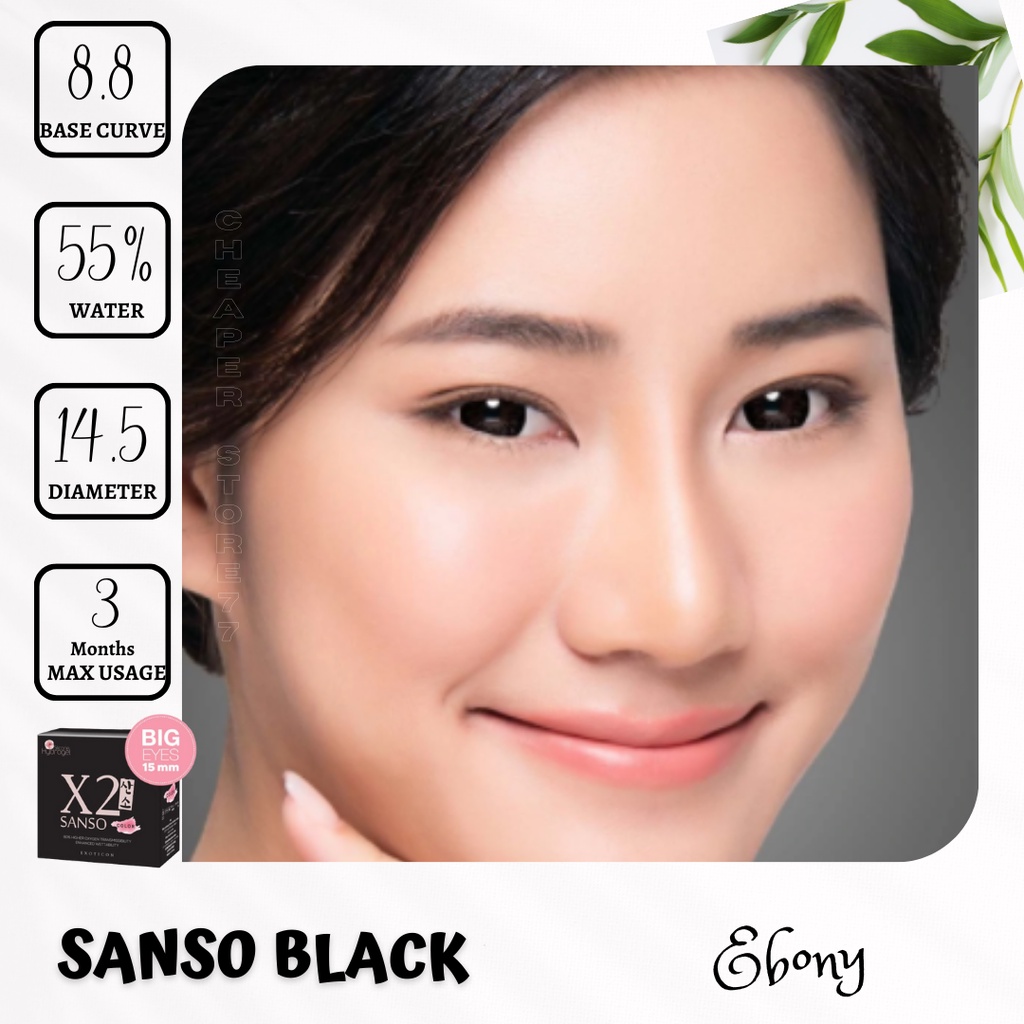 SOFTLENS SANSO BLACK MINUS 3.25 sd 6.00