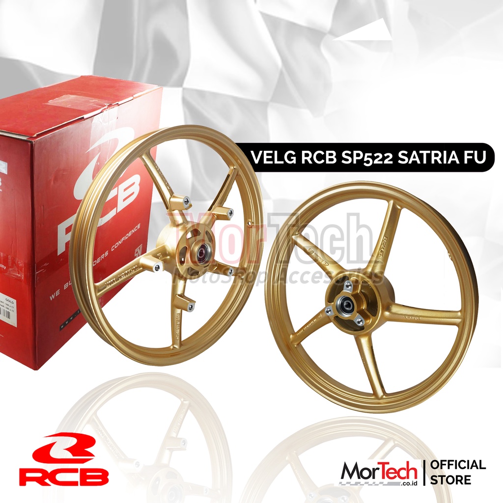 Velg Pelek Racing RCB SP522 Double Disc Satria FU Fi 150cc Palang 5 ring 17 160-185 Original Racing 