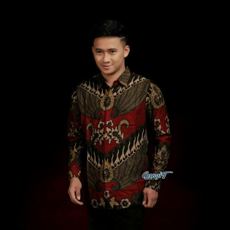 Batik kemeja lengan panjang big size jumbo M L XL XXL 3XL 4XL 5XL dan kemeja anak lengan panjang