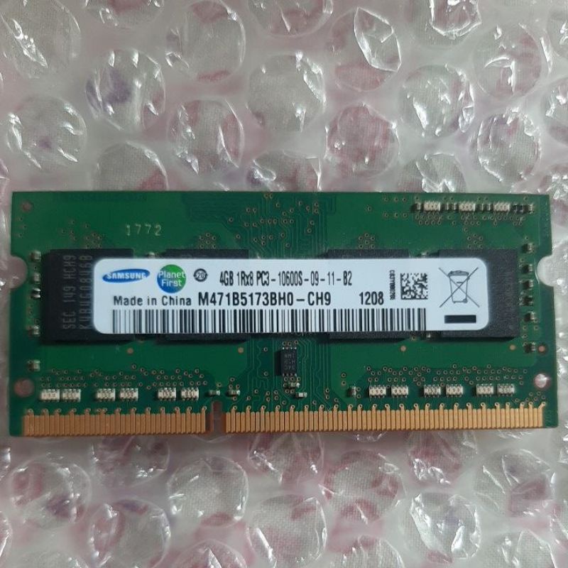 RAM SAMSUNG SODIMM DDR3 4GB PC10600 SECOND