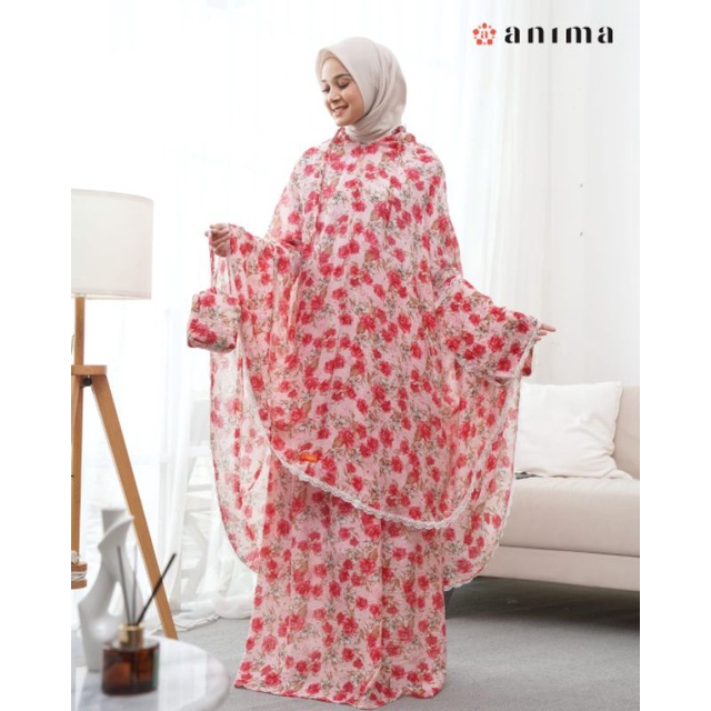 New Mukena Lovina Bunga Mawar