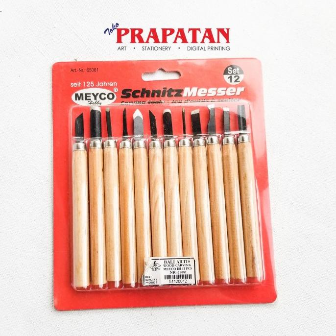

PROMO Bali Artist Wood Carving set 12pcs 65081 / Alat Pahat