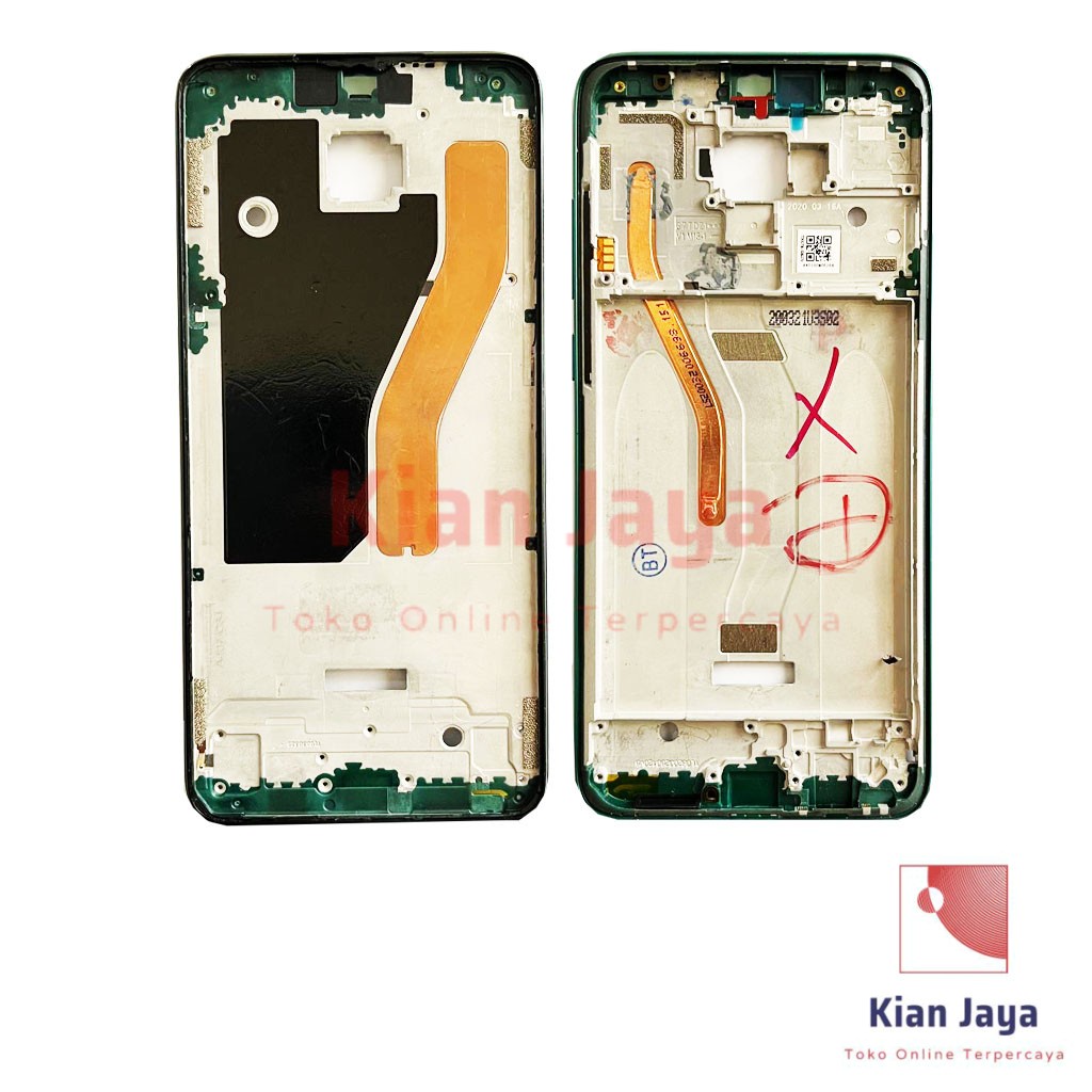 Middle Frame LCD Handphone Xiaomi Redmi Note 8 Pro Tulang Casing Tatakan Bezel Bazel Hp