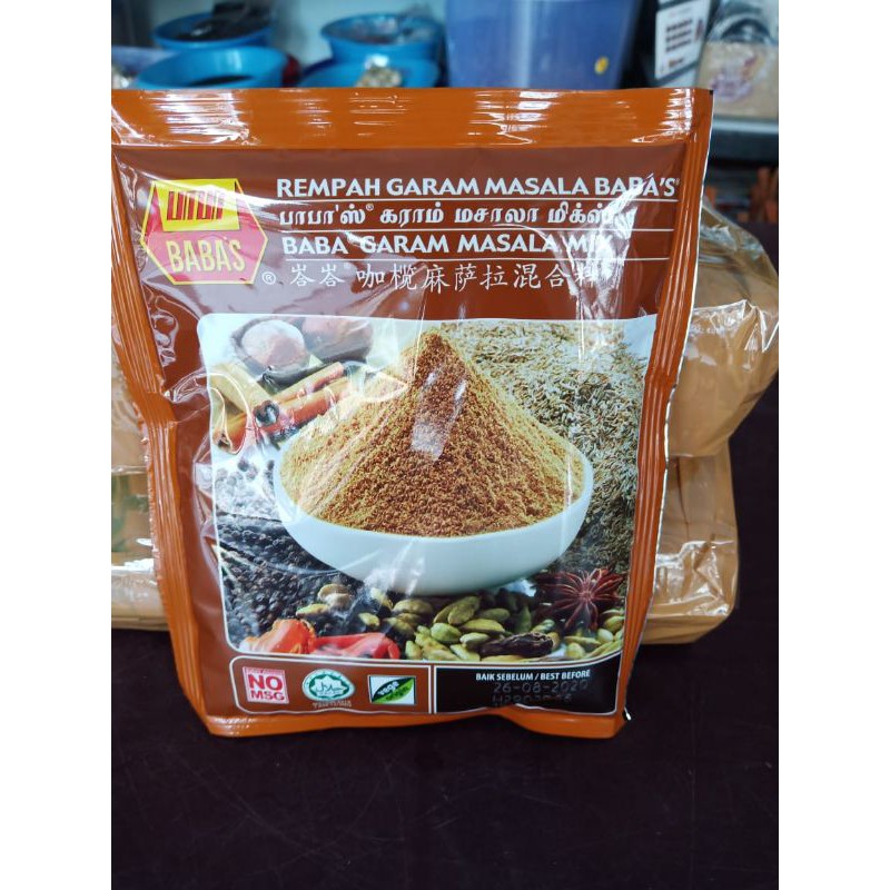 

Babas garam masala 70gr