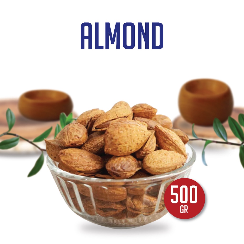 

Kacang Almond 500 gram murah - Roasted Panggang