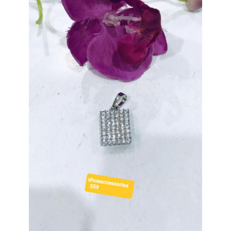 Liontin permata silver dewasa xuping.