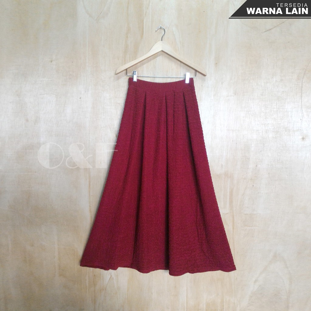 Rok Lebar Panjang / Rok Payung Panjang bahan Babat