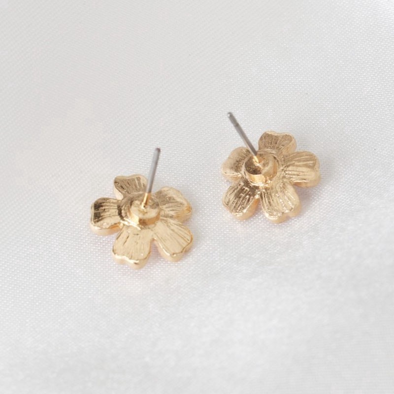 Anting Bunga Sakura Lucu Cantik Cute Flower Pearl Earring Stud Korea Style