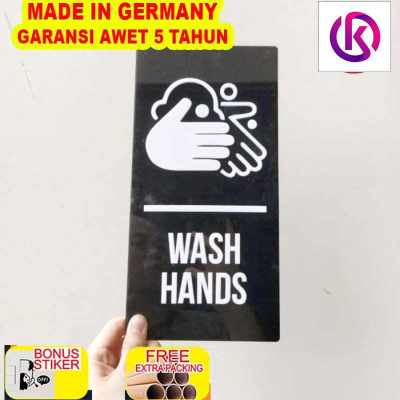 

Terlaris Sign Acrylic Cuci Tangan | Sign Board Akrilik | 30 x 15 cm