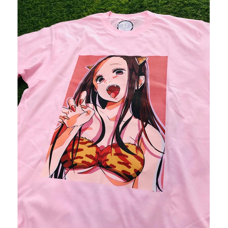 Tshirt Nezuko Demon Slayer Pink Anime Kimetsu No Yaiba Manga Premium