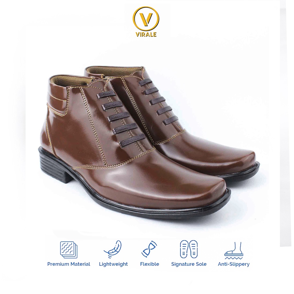 Sepatu Formal Pantofel Boots PDH Pria  SL 02 CK DOF