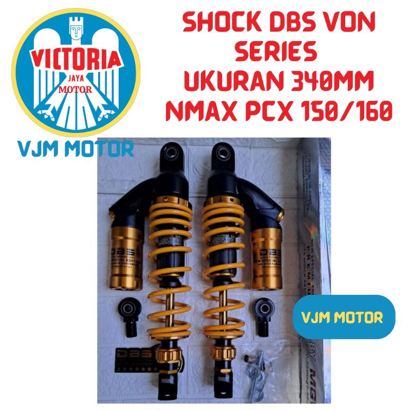 Shock NMAX model Evo series Shockbreker tabung DBS Nmax Pcx 150 PCX 160 ukuran 340mm Tabung Atas model Evo