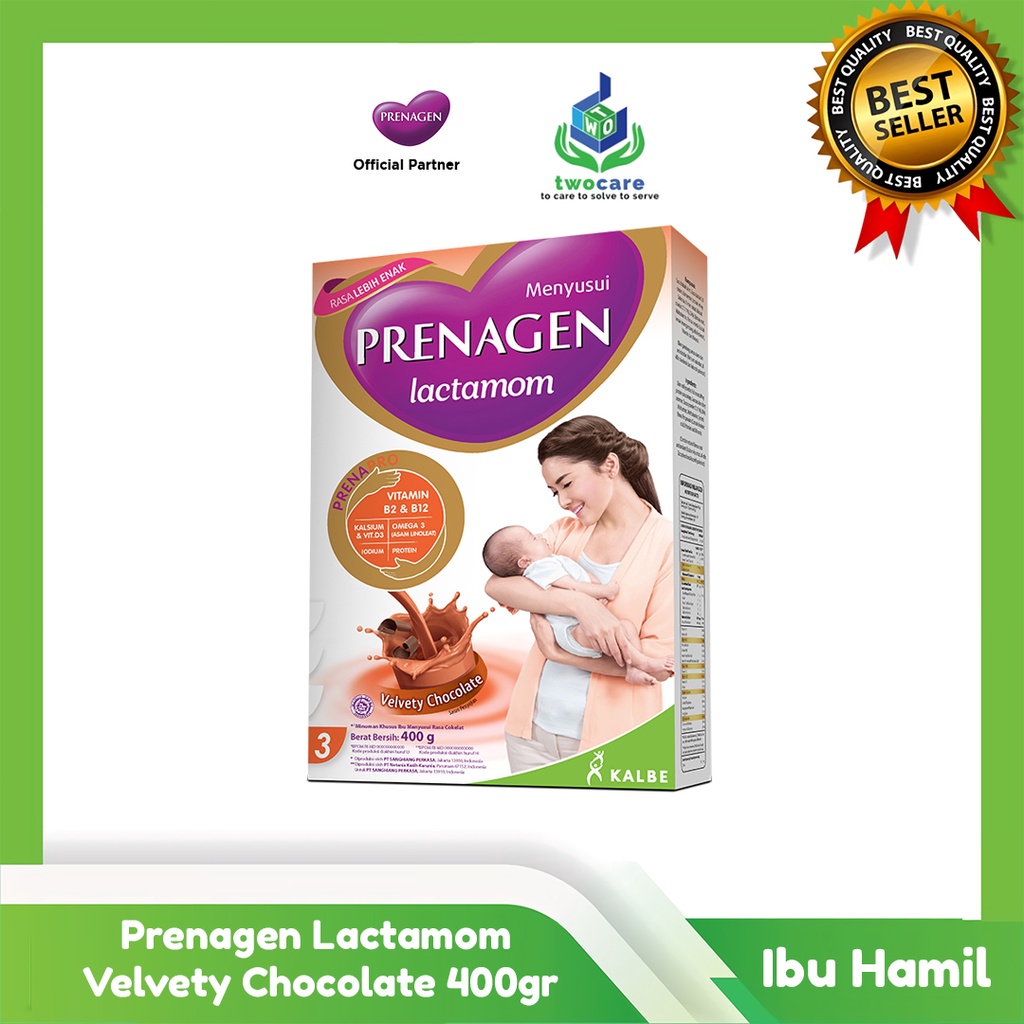 Prenagen Lactamom 400 gr Vanila Coklat - Susu Ibu Hamil