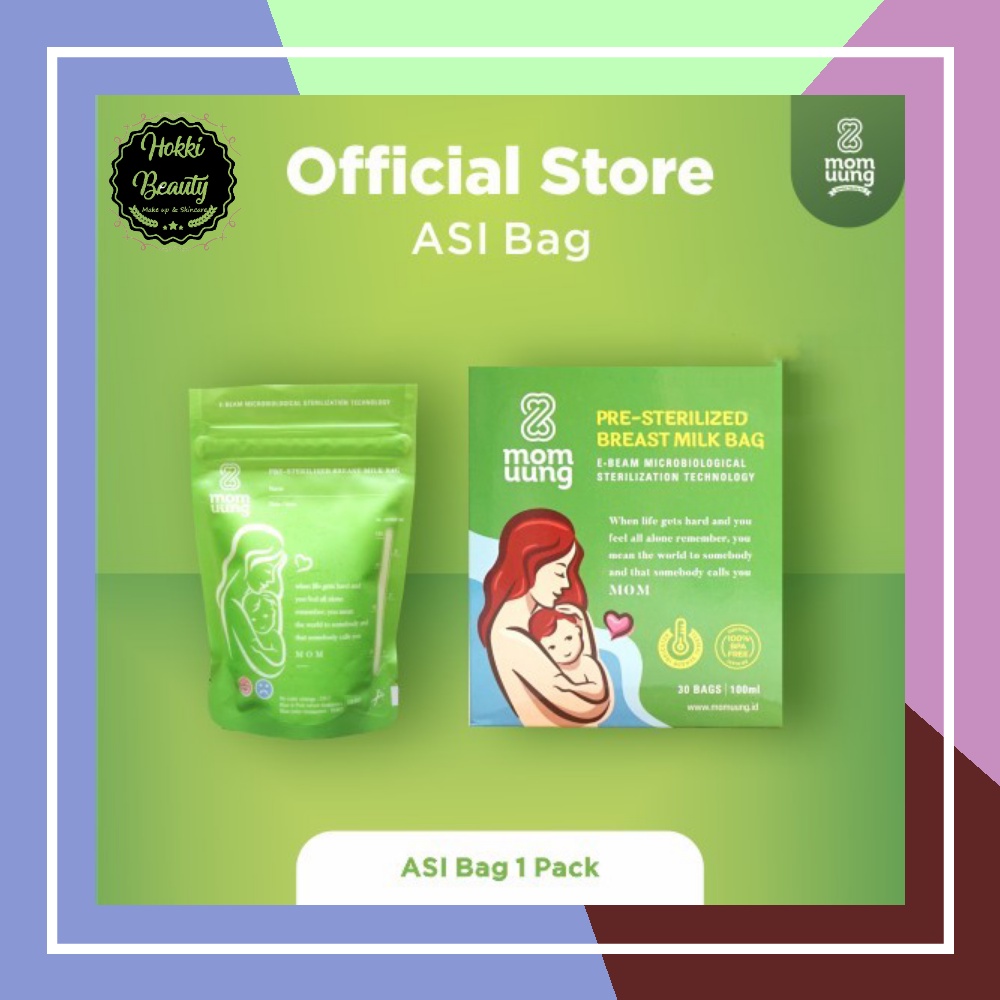 ASI BAG MOM UUNG Pre-sterilized Breast Milk Bag 100ml ISI 30 PCS