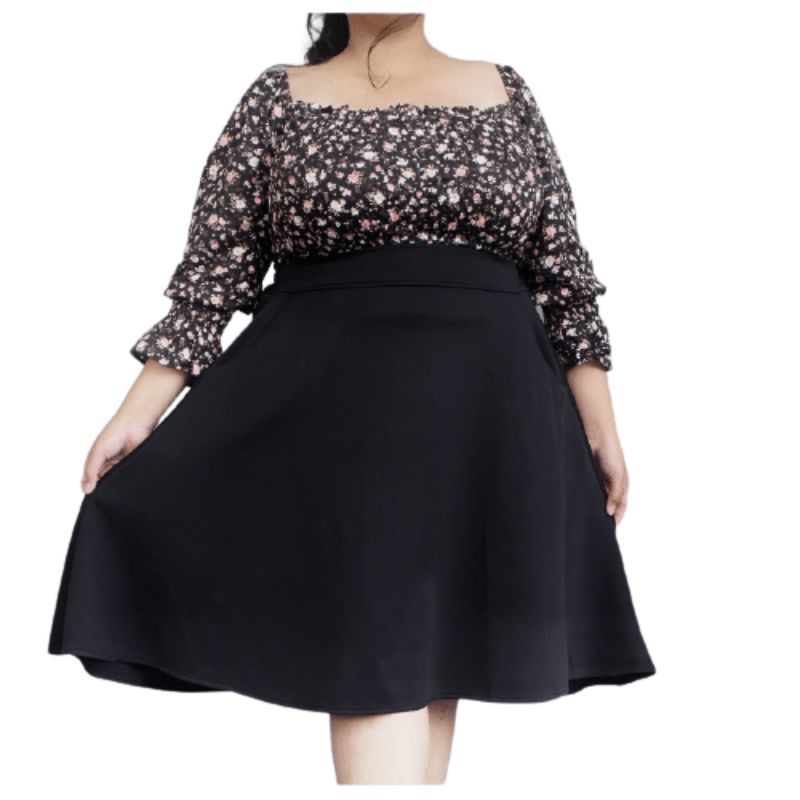 ROK LEBAR / ROK PENDEK MAYUNG SCUBA / ROK MIDI FLARE SKIRT / ROK MINI