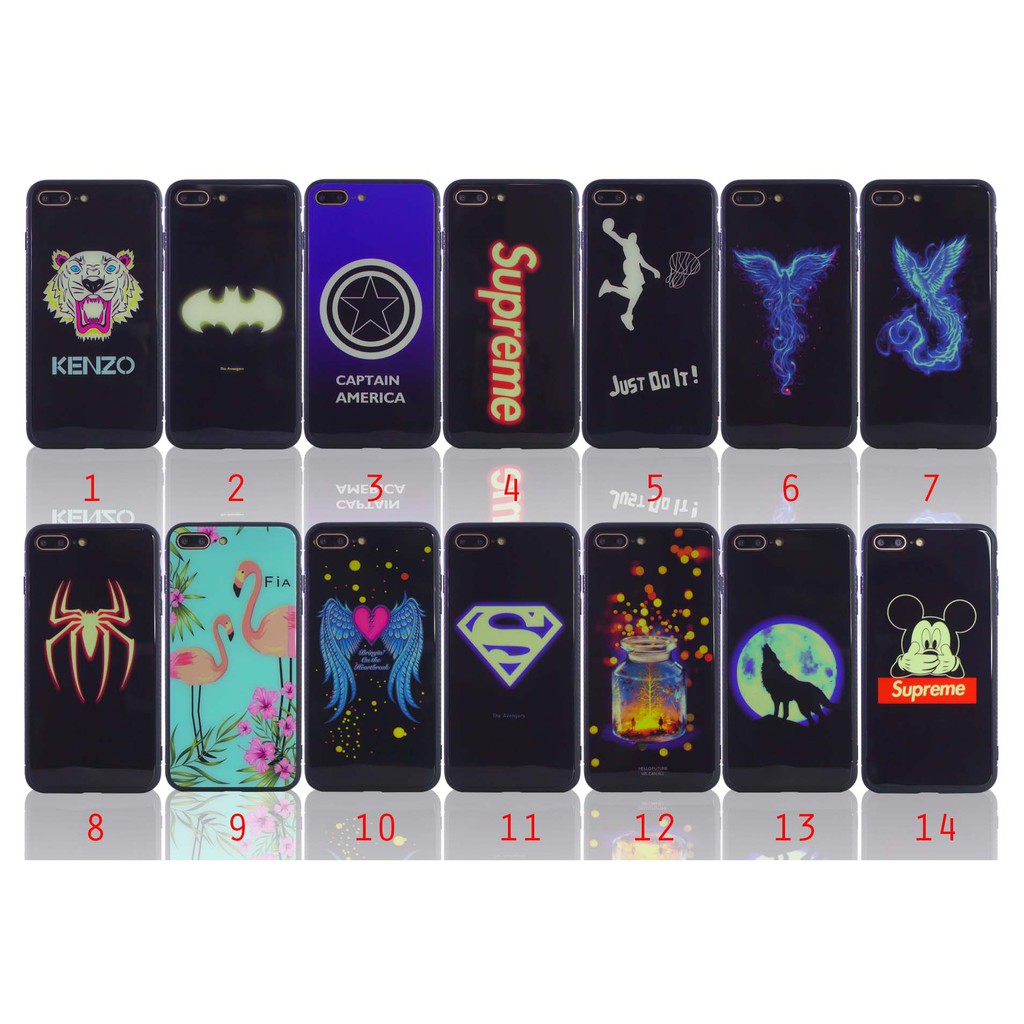 MallCasing - Samsung S8+ S9 S9+ Hard Case Glass Glow