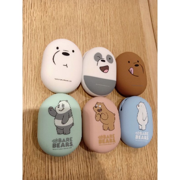 Miniso Earphone We bare bears Headset lucu dengan pouch