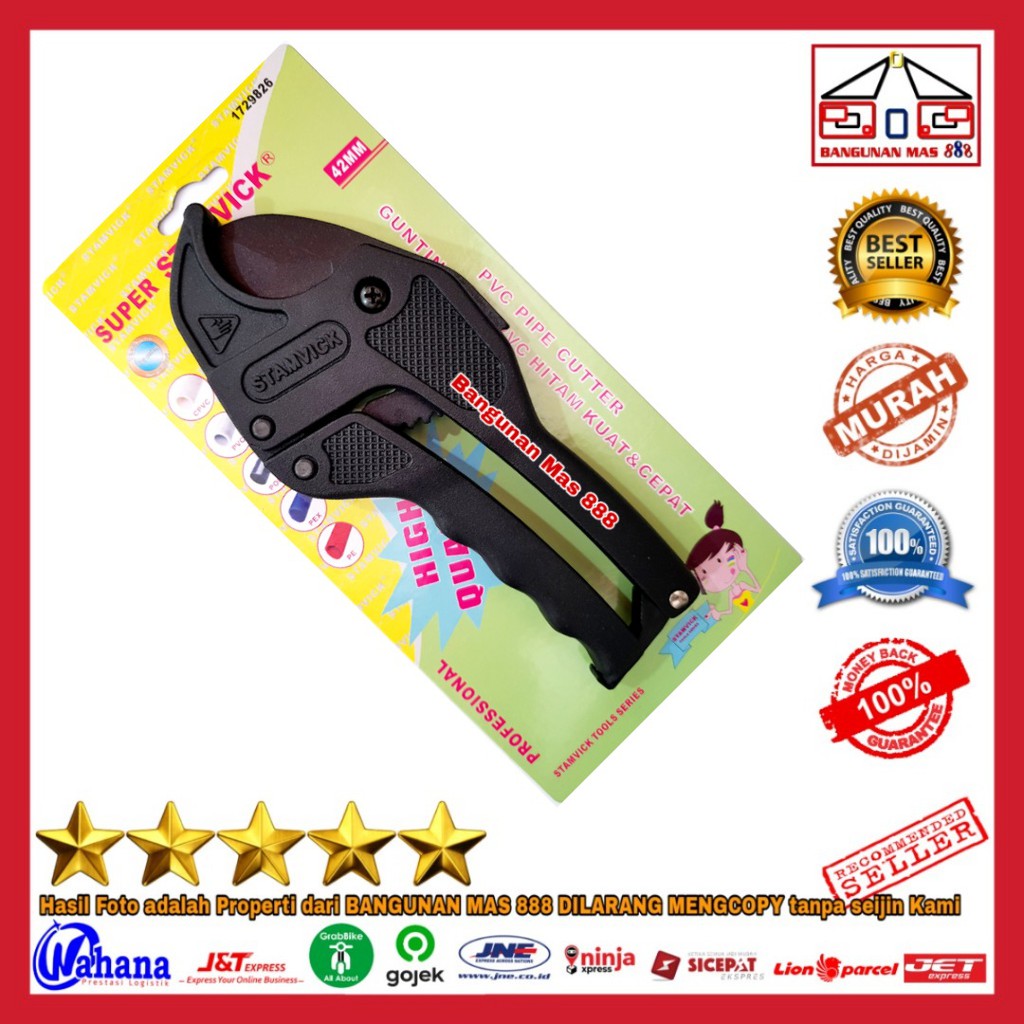 

GUNTING PIPA STAMVICK HITAM - GUNTING PRALON - GUNTING PIPA AIR PANAS - GUNTING PVC