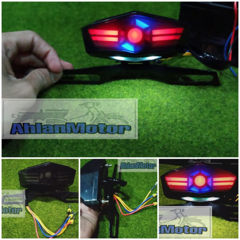 Stoplamp KLX,Stoplamp LED MINI +BEREKET/Stoplamp murah KLX/Lampu belakang Murah LED DLL
