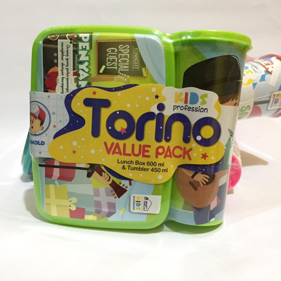 Lunch Box Set/ Kotak Makan dan Botol/ Tempat Makan Botol Value Torino