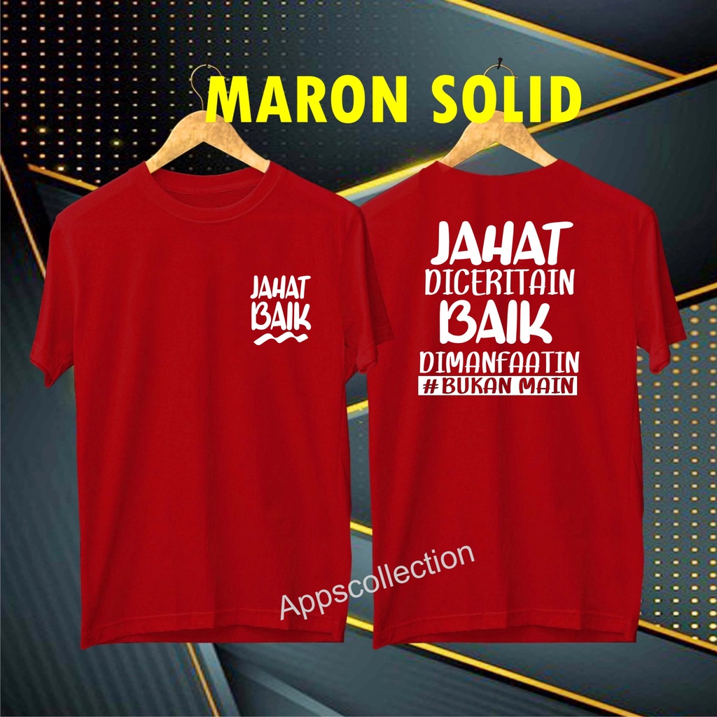 Cod Gratis Ongkir/Kaos Jahat Baik Di Omongin Kaos disto pakaian pria murah 2022 murah nampol /KAOS EKSPRESI/KAOS HITS/KAOS BANDUNG/KAOS MURAH/KAOS DISTRO