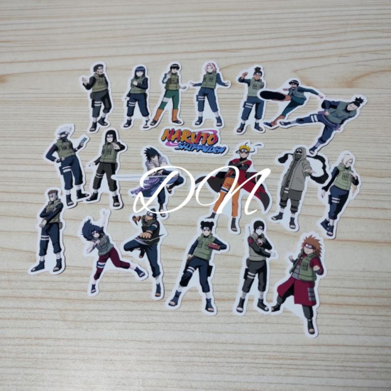 

Stiker kertas glossy gambar karakter naruto sipunden
