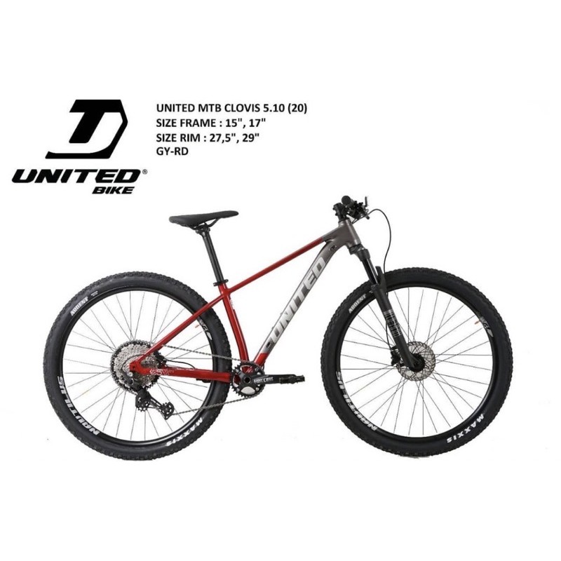 Sepeda gunung MTB UNITED CLOVIS 5.1 29 inch
