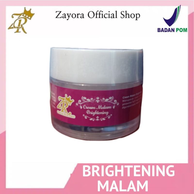 Krim Glowing Extra Glow Malam Brightening BPOM  Zayora Skincare Krim Penghilang Flek melasma paling 