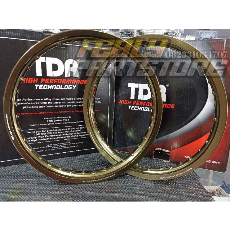 VELG TDR BROWN TITANIUM 160 185 RING 17 VELG TDR W SHAPE 17X160 17X185 VELG TDR 160X17 185X17 VELG W